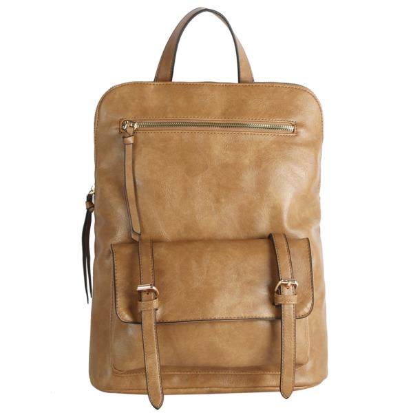 SMOOTH PU CONVERTIBLE BACKPACK