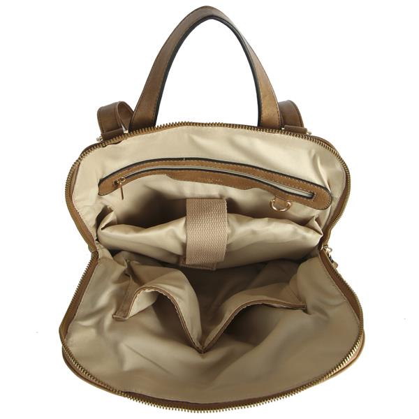 SMOOTH PU CONVERTIBLE BACKPACK