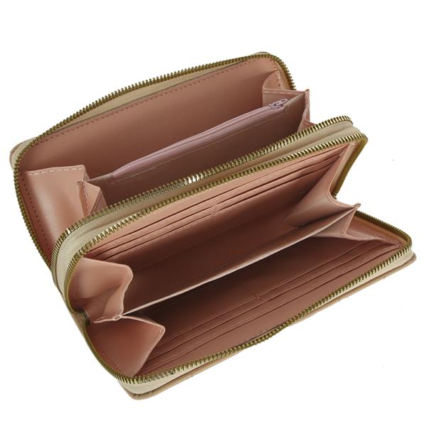 QUILTED HAND ZIPPER WALLET