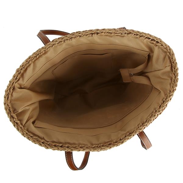 STYLISH CHIC STRAW SHOULDER BEACH BAG