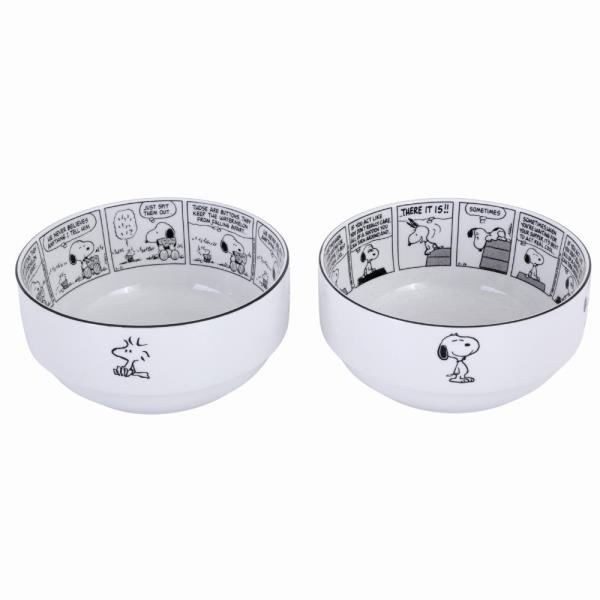 SNOOPY SUNDAY STRIPS 2 PC 6" BOWL SET