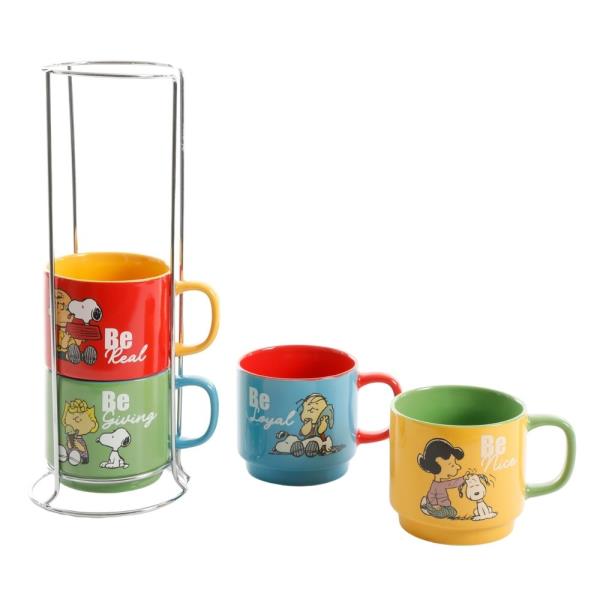 SNOOPY CUP 4 PC SET