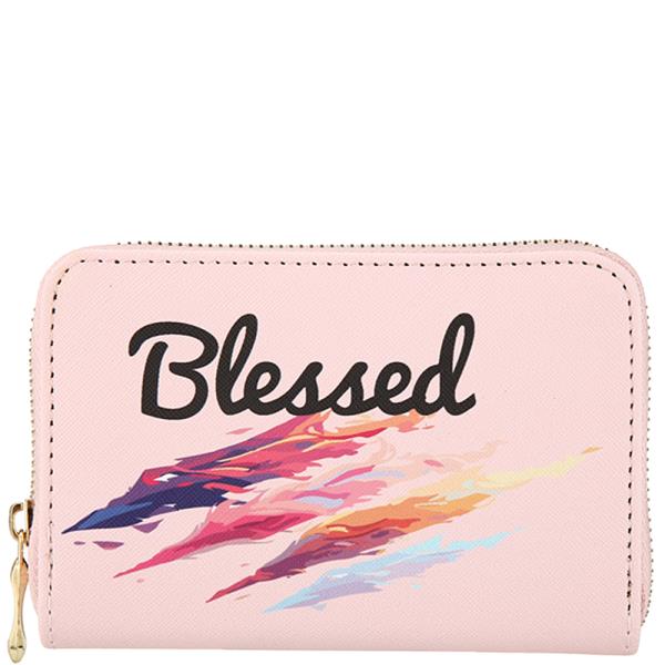 BLESSED THEMED FASHION WALLET