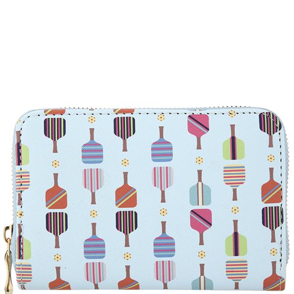 PICKLE BALL PADDLE THEMED FASHION WALLET