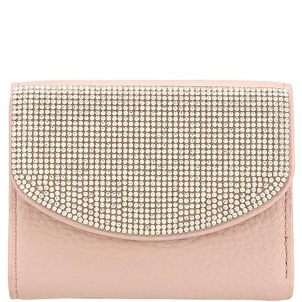RHINESTONE CARD HOLDER WALLET