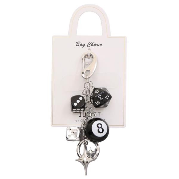 DICE MULTI CHARM BAG CHARM KEYCHAIN