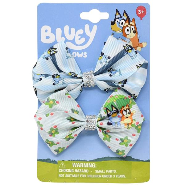 BLUEY 2PC HAIR BOWS