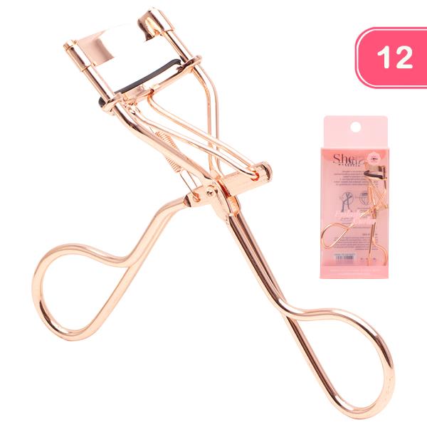 SHE MAKEUP METALLIC EYELASH CURLER (12 UNITS)