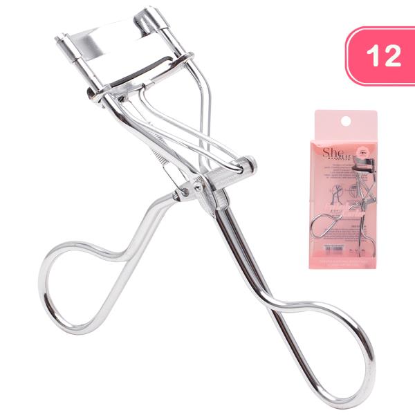 SHE MAKEUP METALLIC EYELASH CURLER (12 UNITS)