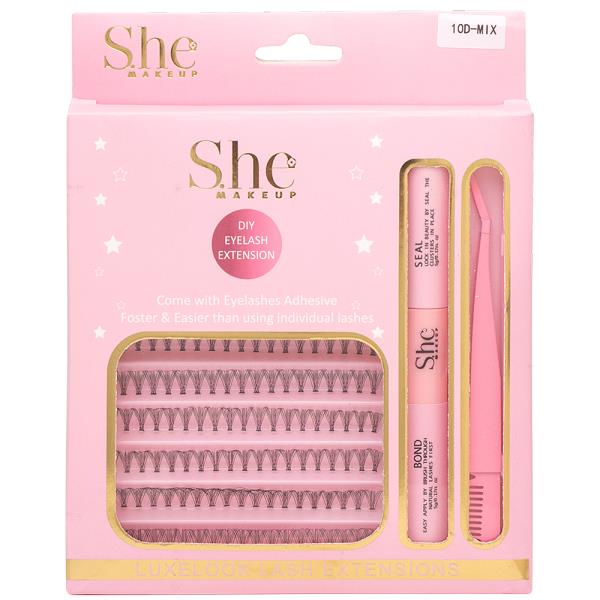 SHE MAKEUP DIY EYE LASH EXTENSIONS WITH TOOL SET