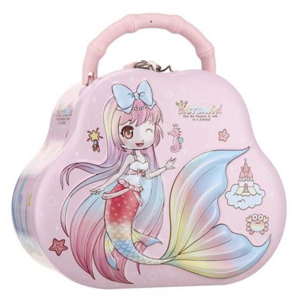 CUTE MERMAID COIN BANK CASE WITH LOCK AND KEY