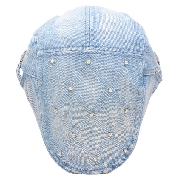 STUDDED DENIM CAP HAT