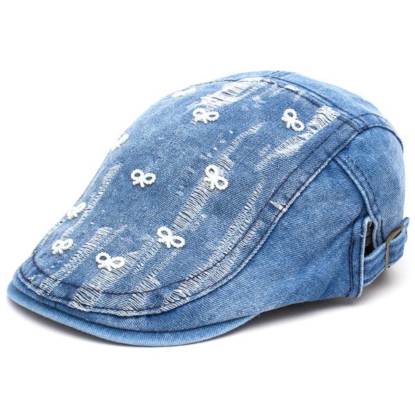 CUTE RIBBON DENIM CAP HAT