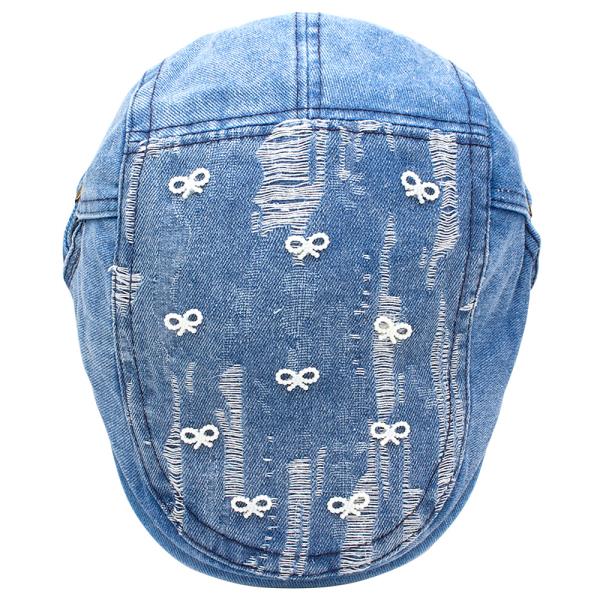 CUTE RIBBON DENIM CAP HAT