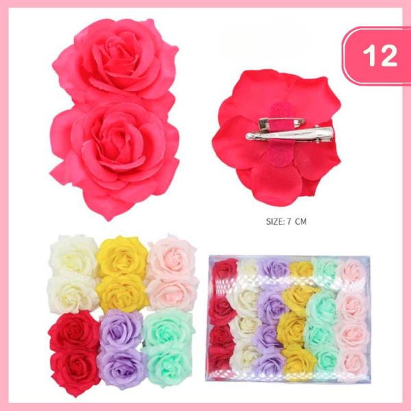 FLOWER HAIR PIN (12 UNITS)