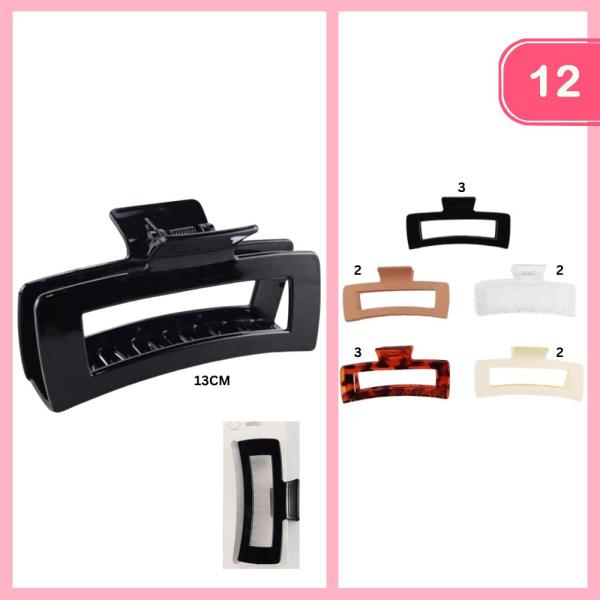 HAIR CLAW CLIP (12 UNITS)