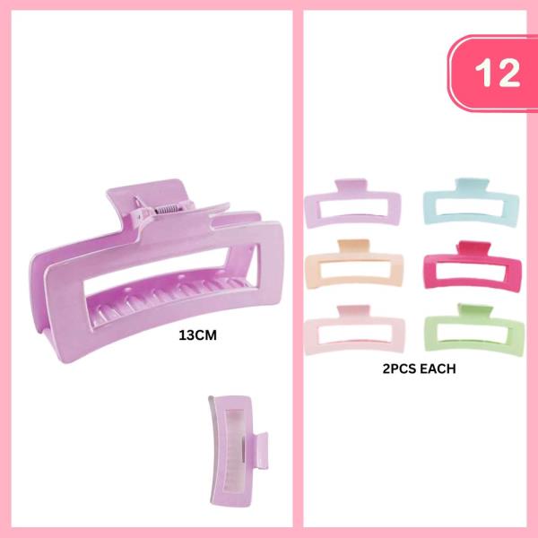 HAIR CLAW CLIP (12 UNITS)