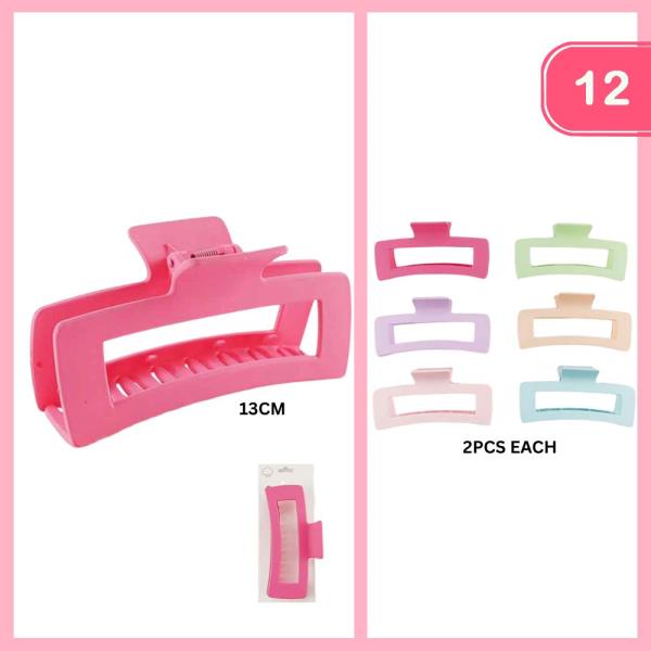 HAIR CLAW CLIP (12 UNITS)