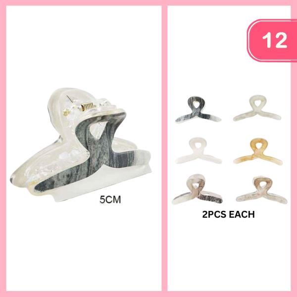 HAIR CLAW CLIP (12 UNITS)