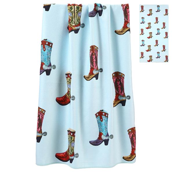 COWBOW BOOTS QUICK DRY BEACH TOWEL