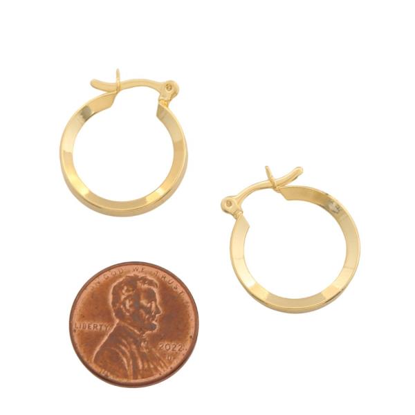 SODAJO GOLD FILLED HOOP EARRING
