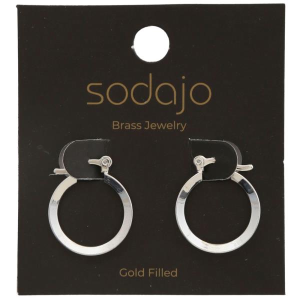 SODAJO GOLD FILLED HOOP EARRING
