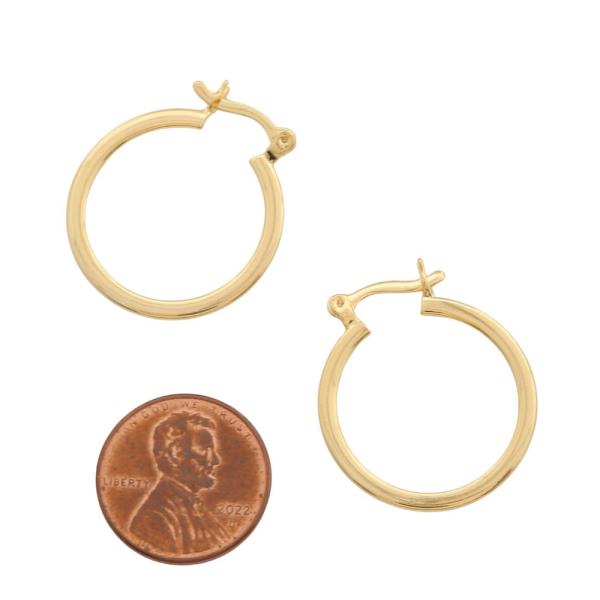 SODAJO GOLD FILLED HOOP EARRING
