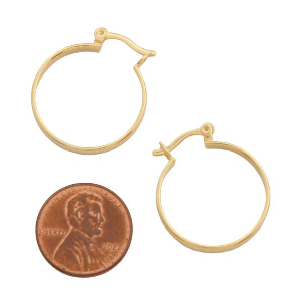 SODAJO DAINTY GOLD FILLED HOOP EARRING
