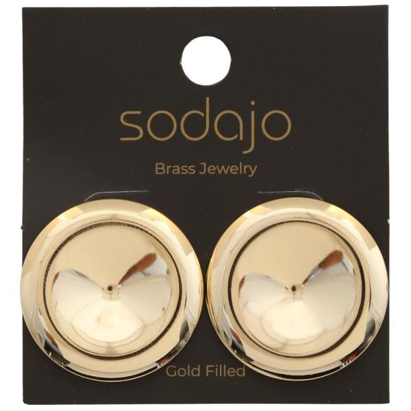 SODAJO ROUND GOLD FILLED EARRING
