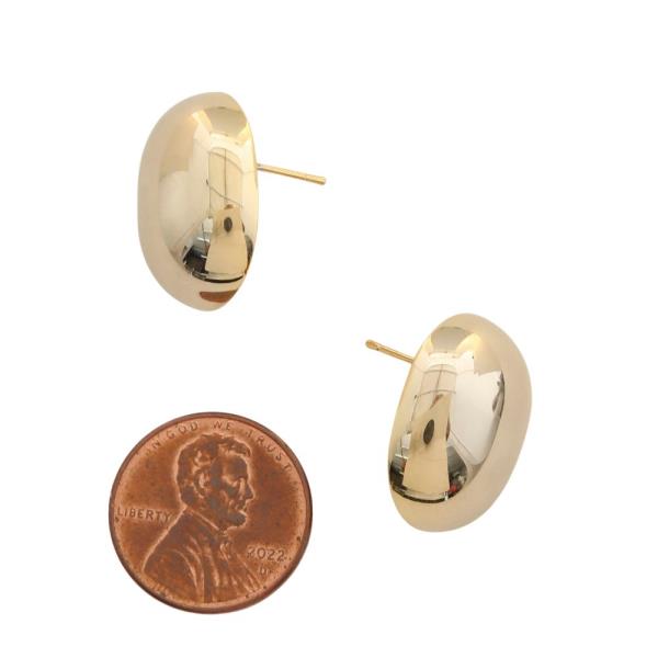 SODAJO OVAL GOLD FILLED EARRING