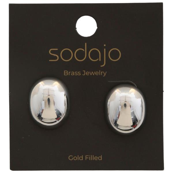 SODAJO OVAL GOLD FILLED EARRING
