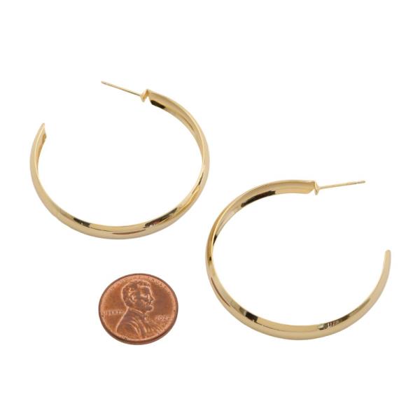 SODAJO OPEN HOOP GOLD FILLED EARRING