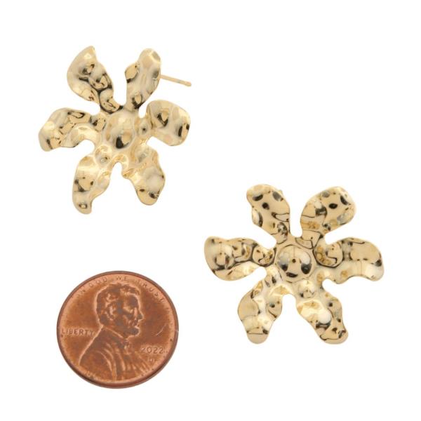 SODAJO FLOWER GOLD FILLED EARRING