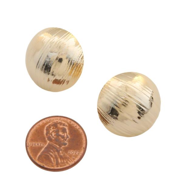 SODAJO ROUND METAL GOLD FILLED EARRING
