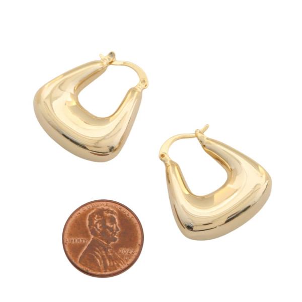 SODAJO GEO SHAPE GOLD FILLED EARRING