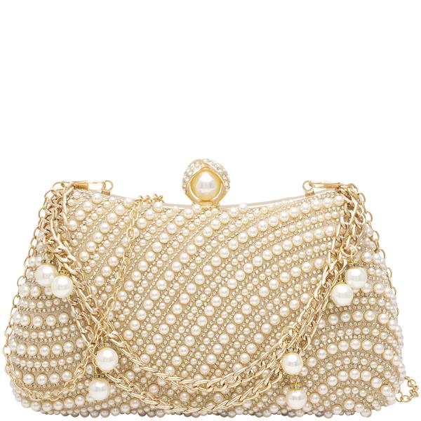 PEARL CHIC EVENING CLUTCH BAG
