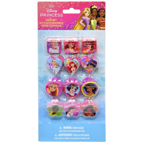 PRINCESS 12PC HAIR CLAW CLIPS SET