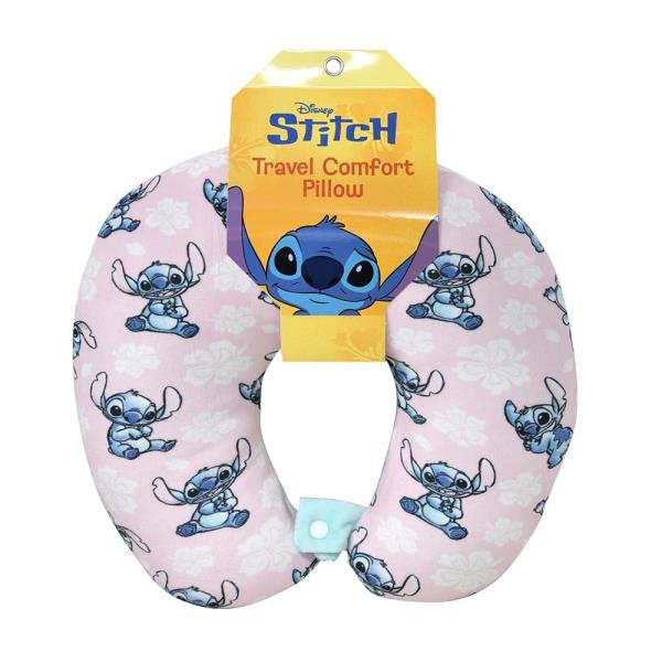 12X13 PRINTED NECK PILLOW LILI & STITCH - PASTEL DREAM