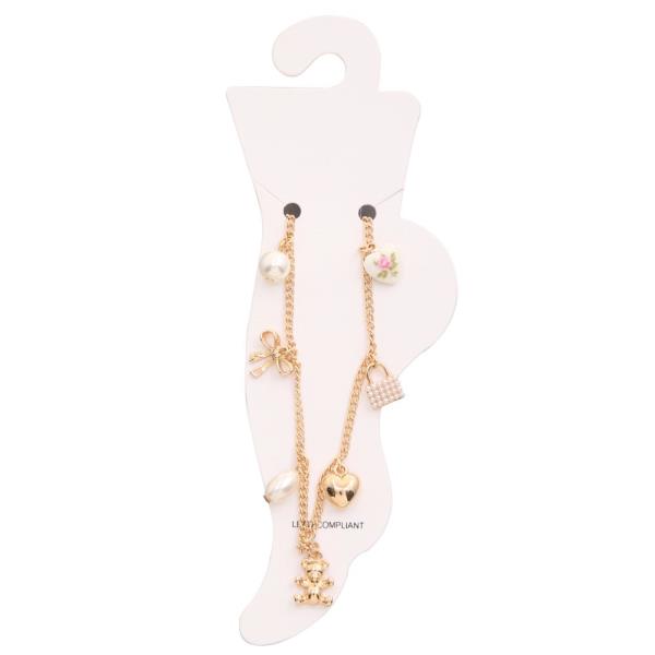 MULTI CHARM ANKLET