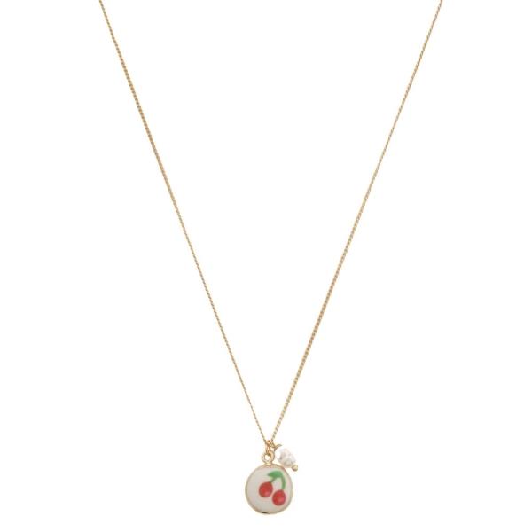 CHERRY PENDANT NECKLACE