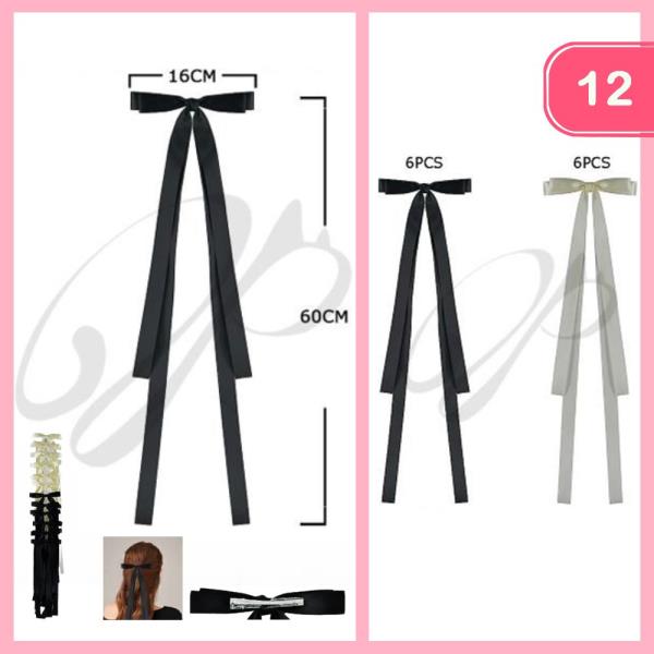 LONG TAIL HIAR BOW PIN (12 UNITS)