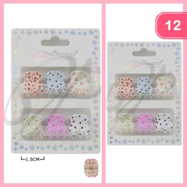 MINI CHERRY HAIR CLAW CLIP (12 UNITS)