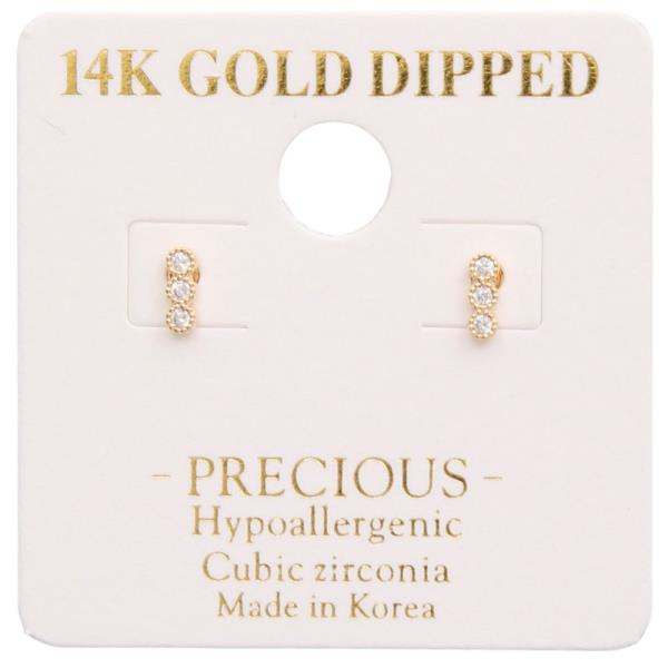 14K GOLD DIPPED DAINTY EARRING