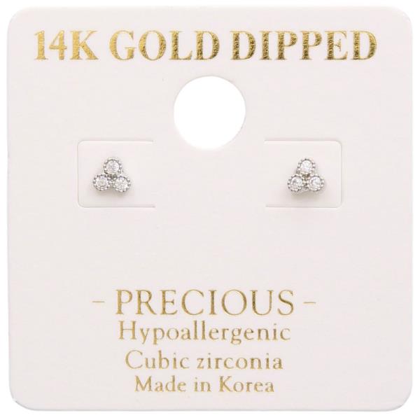 14K GOLD DIPPE DAINTY EARRING