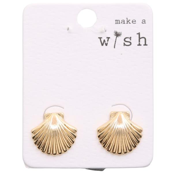 SEASHELL METAL EARRING