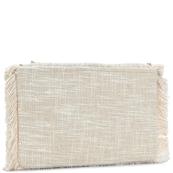 STYLISH BEADED FRINGE CLUTCH BAG