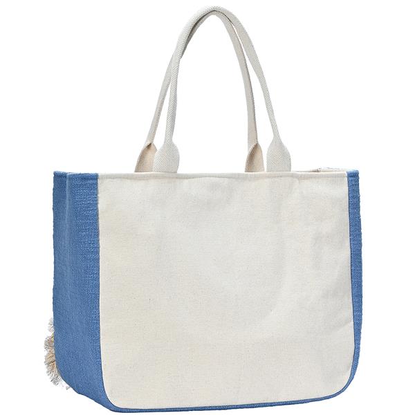 FASHION DESIGN SEA SHELL BEADED FRINGE TOTE BAG