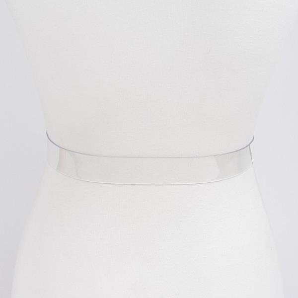 TRANSPARENT HEART BUCKLE BELT