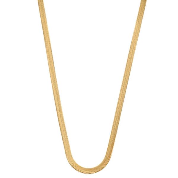 STAINLESS STEEL SNAKE CHAIN NECKLACE