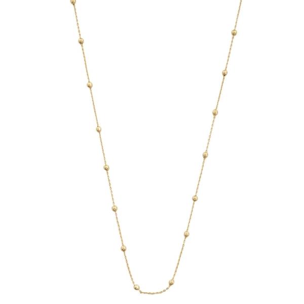 18K BRASS BALL CHAIN NECKLACE